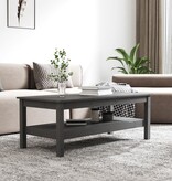 VidaXL Salontafel 110x50x40 cm massief grenenhout grijs