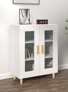 VidaXL Dressoir 69,5x34x90 cm bewerkt hout wit