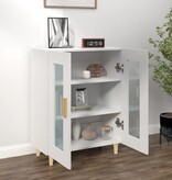 VidaXL Dressoir 69,5x34x90 cm bewerkt hout wit