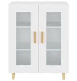 VidaXL Dressoir 69,5x34x90 cm bewerkt hout wit