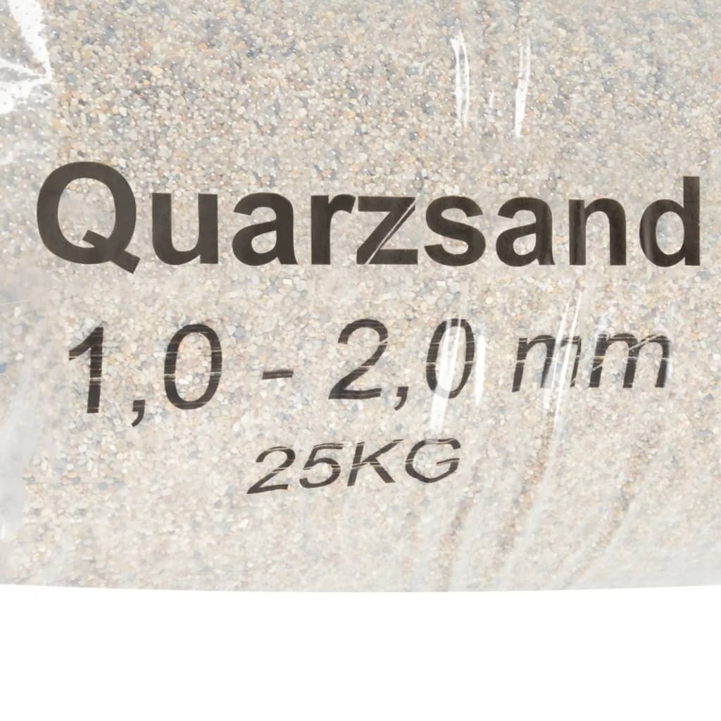 VidaXL Filterzand 25 kg 1,0-2,0 mm