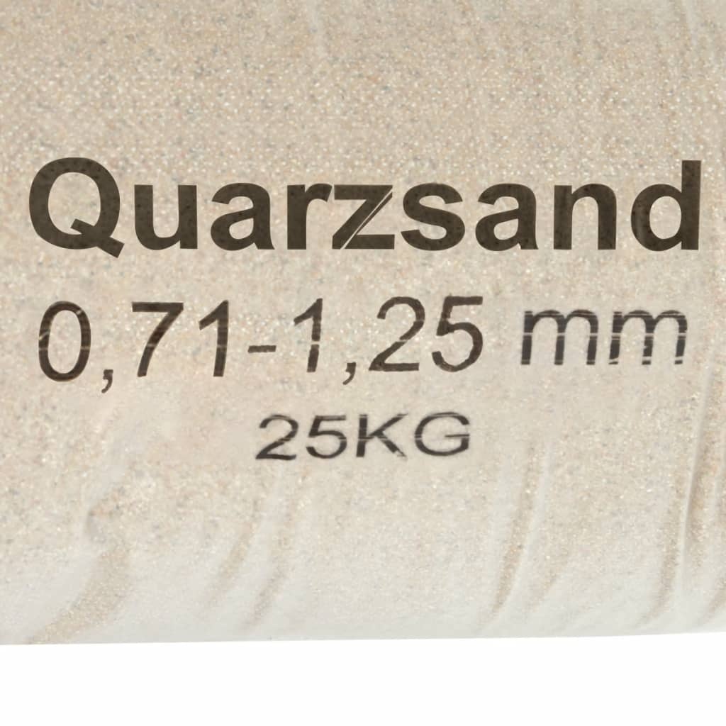 VidaXL Filterzand 25 kg 0,71-1,25 mm
