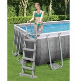 VidaXL Zwembadladder Flowclear met 4 treden 122 cm