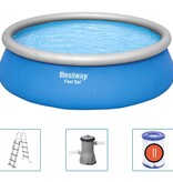 VidaXL Fast Set Zwembadset opblaasbaar rond 457x122 cm