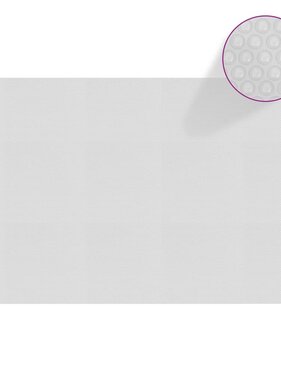 VidaXL Zwembadfolie solar drijvend 260x160 cm PE grijs
