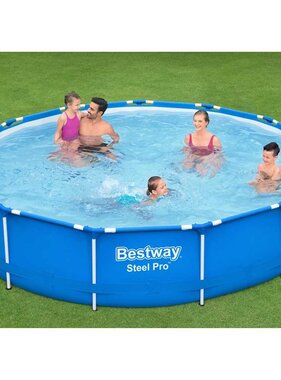 VidaXL Framezwembad Steel Pro 396x84 cm