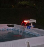 VidaXL Waterval Flowclear LED rustgevend