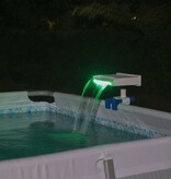 VidaXL Waterval Flowclear LED rustgevend