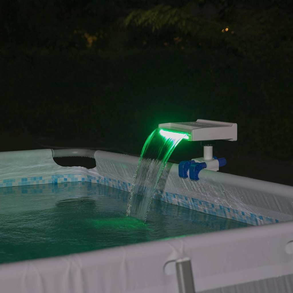 VidaXL Waterval Flowclear LED rustgevend