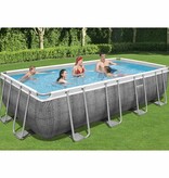 VidaXL Zwembadset Power Steel rechthoekig 549x274x122 cm