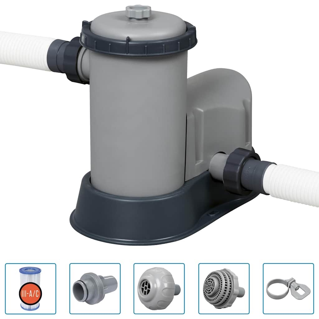 VidaXL Zwembadset Power Steel rechthoekig 549x274x122 cm