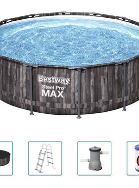 VidaXL Zwembadset Steel Pro MAX rond 427x107 cm