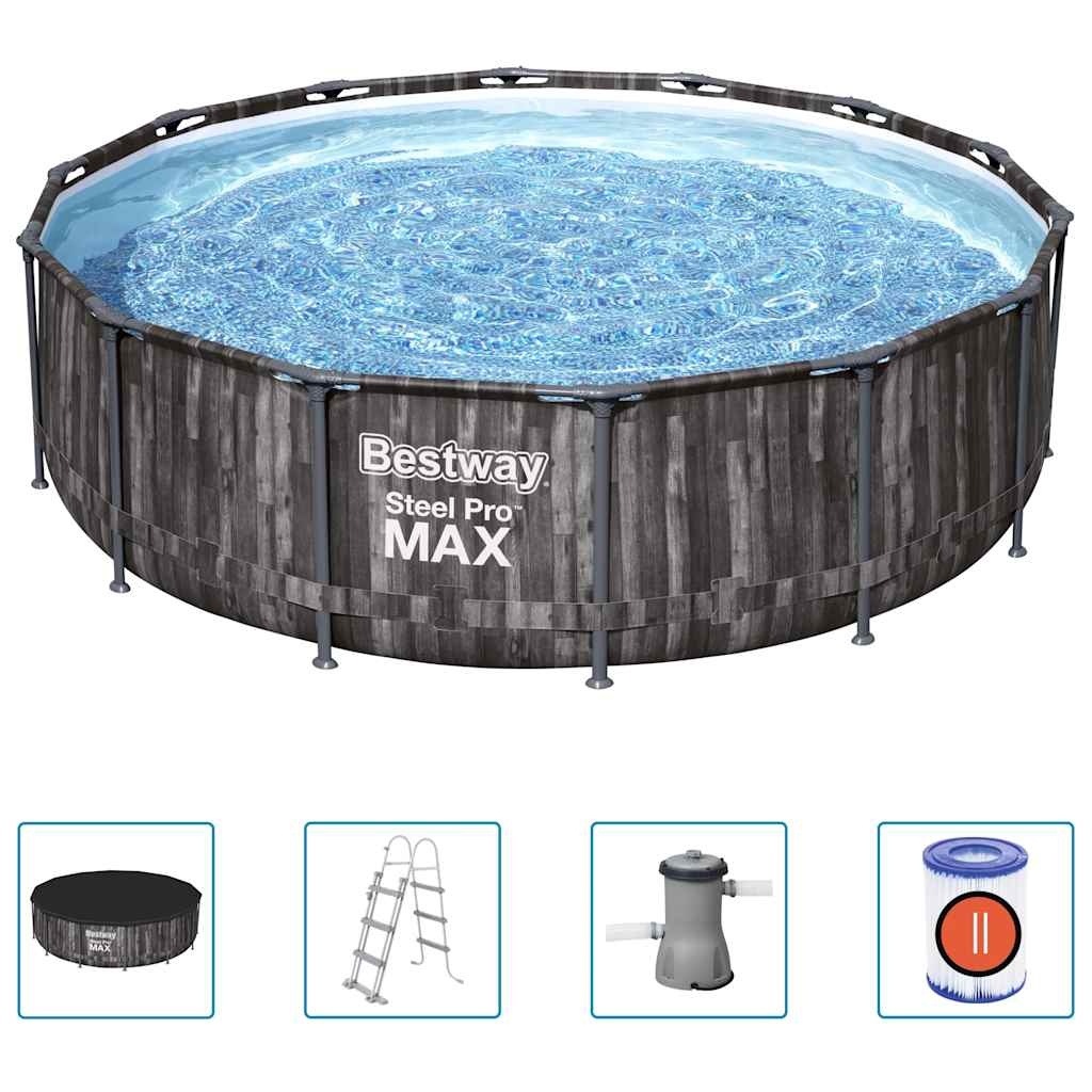 VidaXL Zwembadset Steel Pro MAX rond 427x107 cm