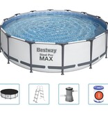 VidaXL Zwembadset Steel Pro MAX 427x107 cm