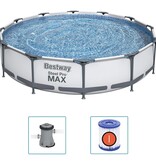 VidaXL Steel Pro MAX Zwembadset 366x76 cm