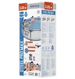 VidaXL Steel Pro MAX Zwembadset 305x76 cm