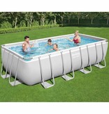 VidaXL Zwembadset Power Steel rechthoekig 488x244x122 cm