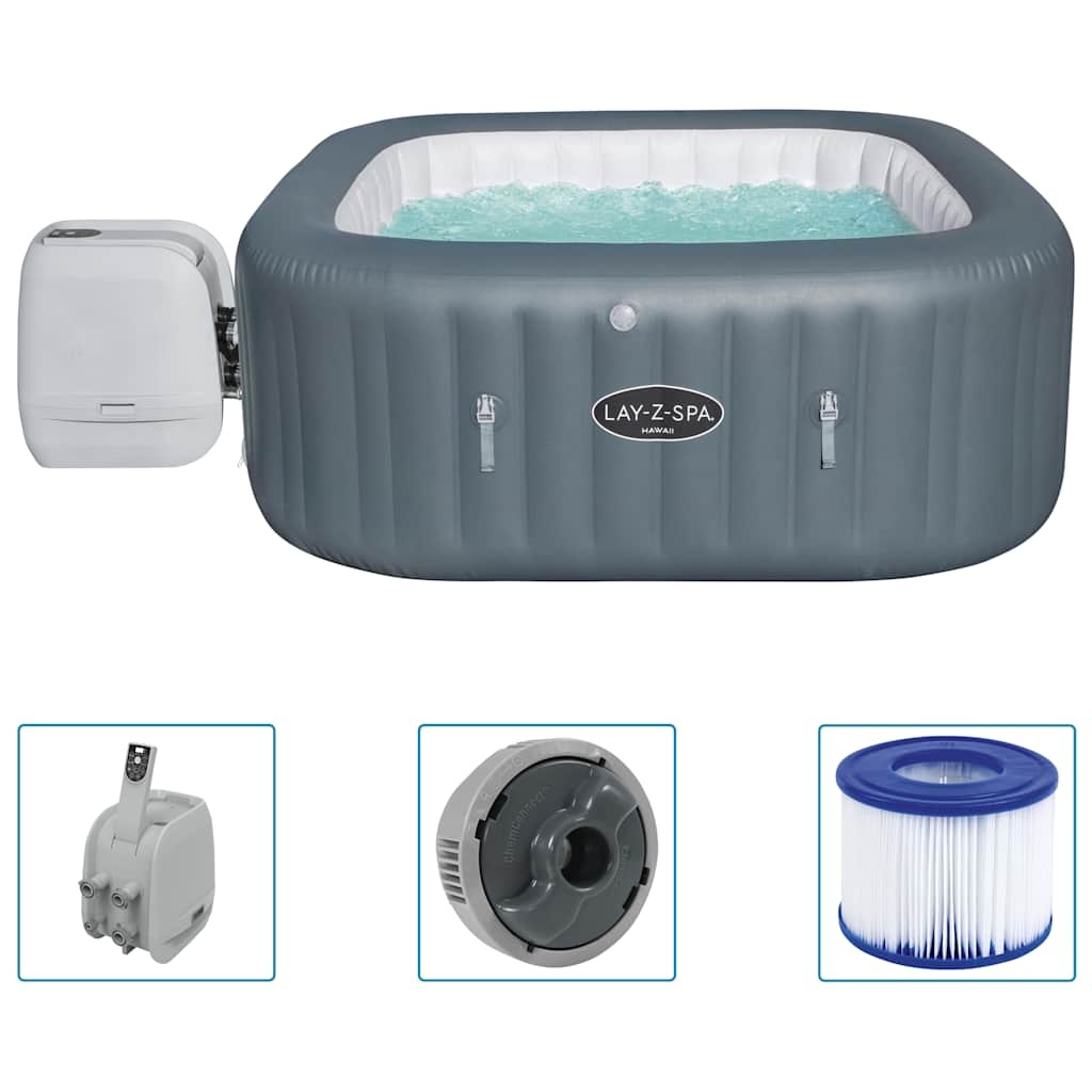 VidaXL Lay-Z-Spa Hottub opblaasbaar Hawaii Hydrojet Pro