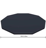 VidaXL Zwembadhoes Flowclear 305 cm