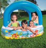 VidaXL Speelbad met overkapping 140x140x114 cm blauw 52192