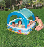 VidaXL Speelbad met overkapping 140x140x114 cm blauw 52192