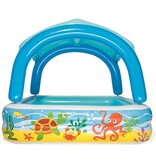 VidaXL Speelbad met overkapping 140x140x114 cm blauw 52192