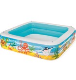 VidaXL Speelbad met overkapping 140x140x114 cm blauw 52192