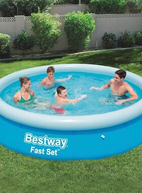 VidaXL Zwembad Fast Set opblaasbaar rond 366x76 cm 57273