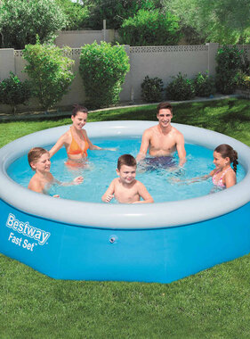 VidaXL Zwembad Fast Set opblaasbaar rond 305x76 cm 57266