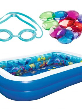 VidaXL Zwembad opblaasbaar onderwateravontuur 54177