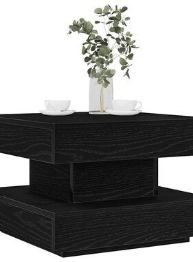 VidaXL Salontafel 360 graden draaibaar 50x50x34,5 cm zwart