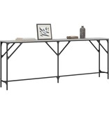 VidaXL Wandtafel 200x29x75 cm bewerkt hout grijs sonoma eikenkleurig