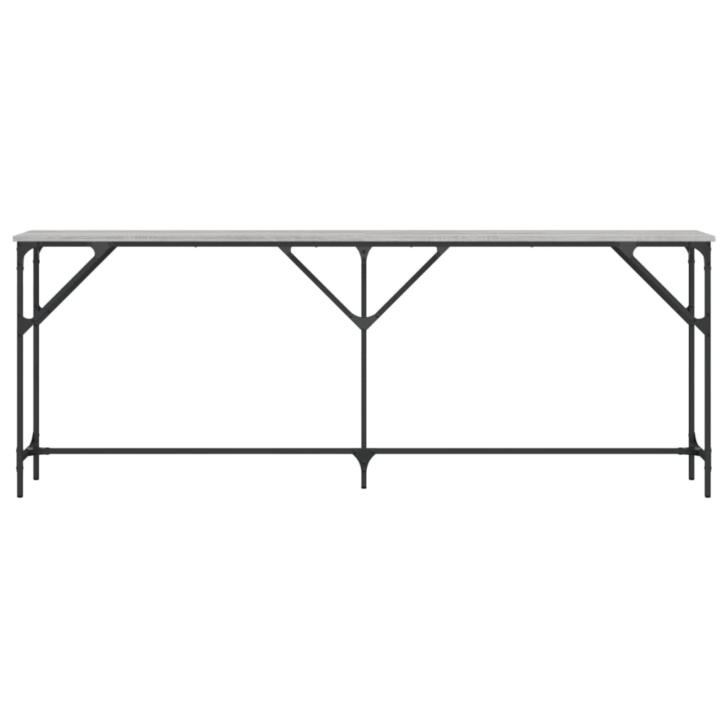VidaXL Wandtafel 200x29x75 cm bewerkt hout grijs sonoma eikenkleurig