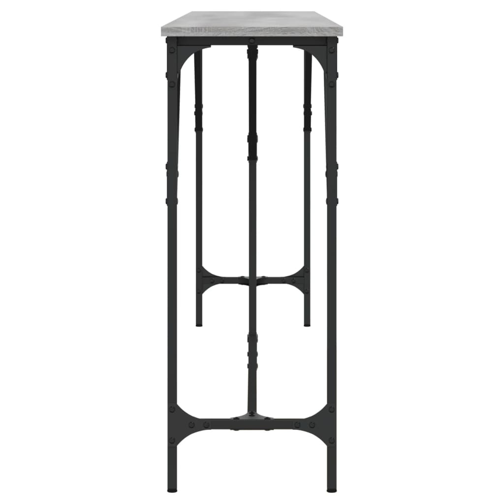 VidaXL Wandtafel 200x29x75 cm bewerkt hout grijs sonoma eikenkleurig