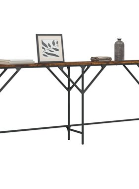 VidaXL Wandtafel 180x29x75 cm bewerkt hout gerookt eikenkleurig