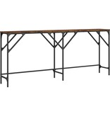 VidaXL Wandtafel 180x29x75 cm bewerkt hout gerookt eikenkleurig