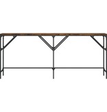 VidaXL Wandtafel 180x29x75 cm bewerkt hout gerookt eikenkleurig