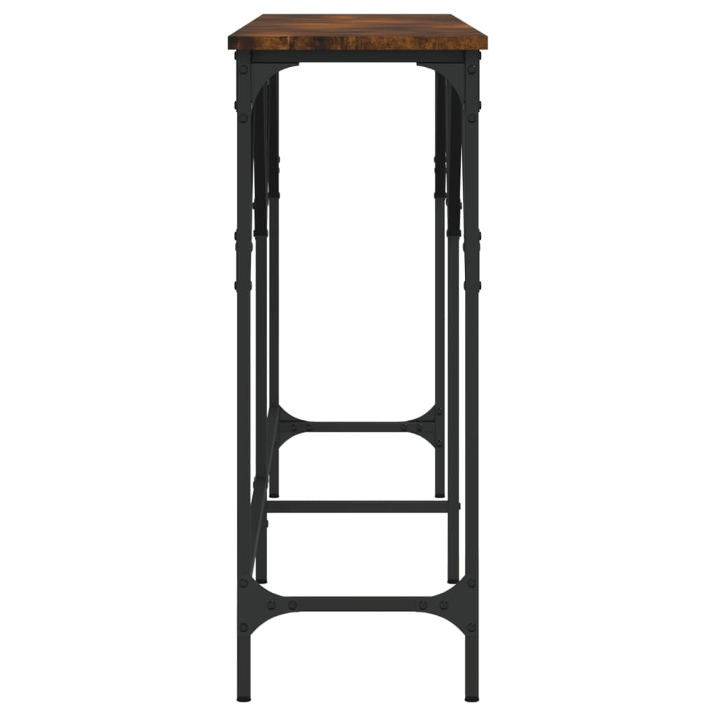 VidaXL Wandtafel 180x29x75 cm bewerkt hout gerookt eikenkleurig