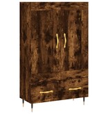 VidaXL Hoge kast 69,5x31x115 cm bewerkt hout gerookt eikenkleurig