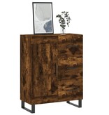 VidaXL Dressoir 69,5x34x90 cm bewerkt hout gerookt eikenkleurig