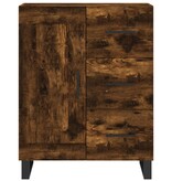 VidaXL Dressoir 69,5x34x90 cm bewerkt hout gerookt eikenkleurig