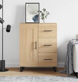 VidaXL Dressoir 69,5x34x90 cm bewerkt hout sonoma eikenkleurig