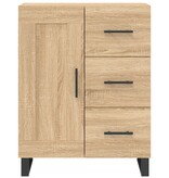 VidaXL Dressoir 69,5x34x90 cm bewerkt hout sonoma eikenkleurig