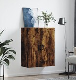 VidaXL Hangkast 69,5x34x90 cm gerookt eikenkleurig