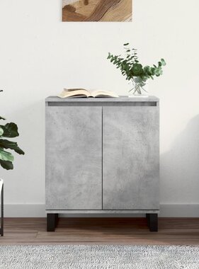 VidaXL Dressoir 60x35x70 cm bewerkt hout betongrijs