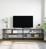 VidaXL Tv-meubel 180x30x50 cm bewerkt hout metaal grijs sonoma eiken