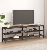 VidaXL Tv-meubel 160x30x50 cm bewerkt hout bruin eikenkleur