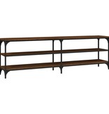 VidaXL Tv-meubel 160x30x50 cm bewerkt hout bruin eikenkleur