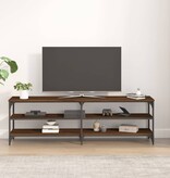 VidaXL Tv-meubel 160x30x50 cm bewerkt hout bruin eikenkleur