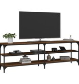VidaXL Tv-meubel 160x30x50 cm bewerkt hout bruin eikenkleur